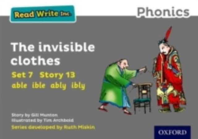 Gill Munton Read Write Inc. Phonics: The Invisible Clothes (Grey Set 7 Storybook 13) Book Multi unisex