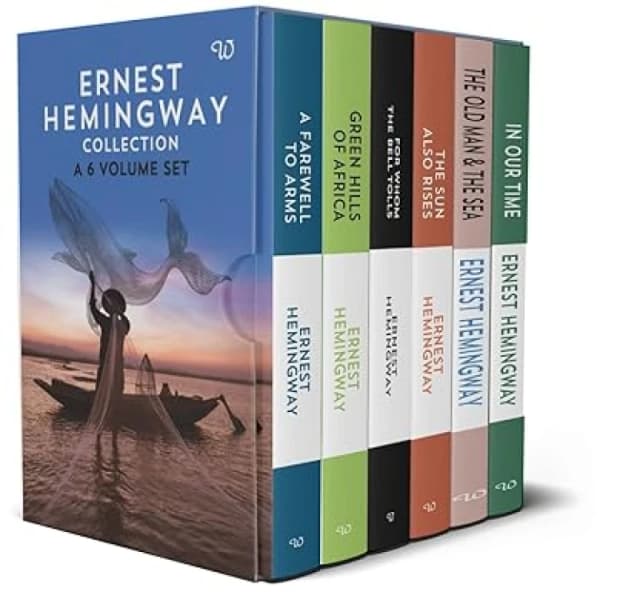 Ernest Hemingway 6 Book Collection Featuring A Farewell To Arms The Sun Also Rises The Old Man And The Sea Ernest Hemingway Books