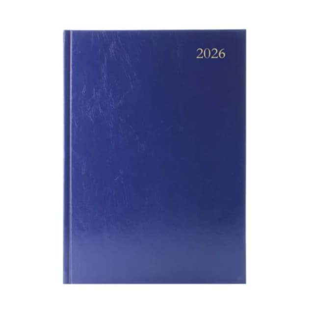 5 Star Desk Diary Day Per Page Appointment A5 Blue 2026 KFA51ABU26