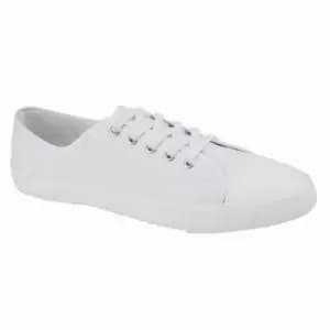 Dek Mens Latha Plimsolls (10 UK) (White)