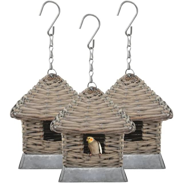 VIDAXL Bird Houses 3 pcs Wicker Vidaxl 246835