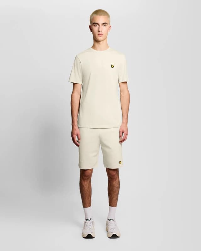 Lyle & Scott Mens Sports Lightweight Sweat Shorts in Beige