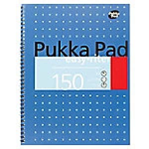 Pukka Pad Notebook Easy-Riter A4+ Ruled Blue 3 Pieces of 75 Sheets