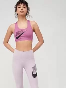 Nike Non Padded Medium Support Dance Bra - Purple, Purple, Size L, Women