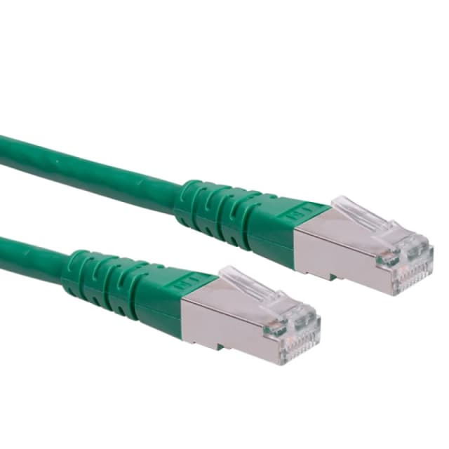 ROLINE S/FTP (PiMF) Patch Cord Cat.6. green 0.5m