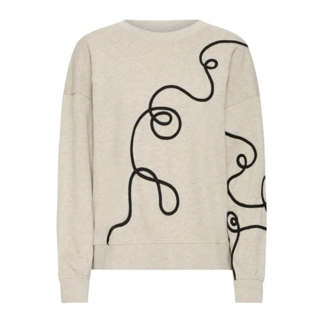 Ichi Sweatshirt woman Ichi Kasura SW2 Beige Female 2XL