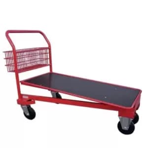 Slingsby Nesting Cash and Carry Trolley With Basket, Capacity 500kg & With Baske