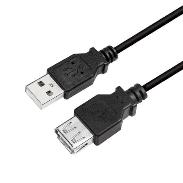 LogiLink CU0011B USB cable USB 2.0 3m USB A Black