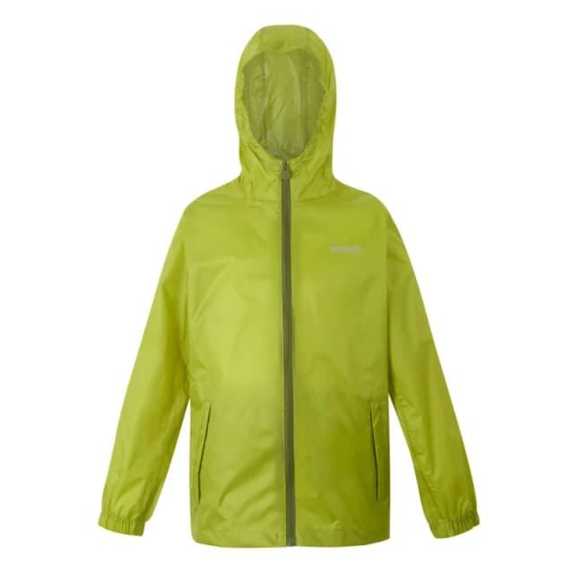 Waterproof hooded jacket for children Regatta Pack-It III Vert Male 9/10 ans