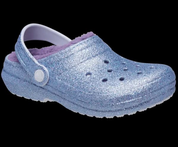 Crocs Kids Classic Lined Glitter Clogs Frosted Glitter C11