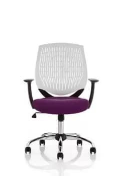 Dura White Back Bespoke Colour Seat Tansy Purple