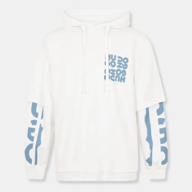 Hugo Mens Devado 01 Hoodie White male M