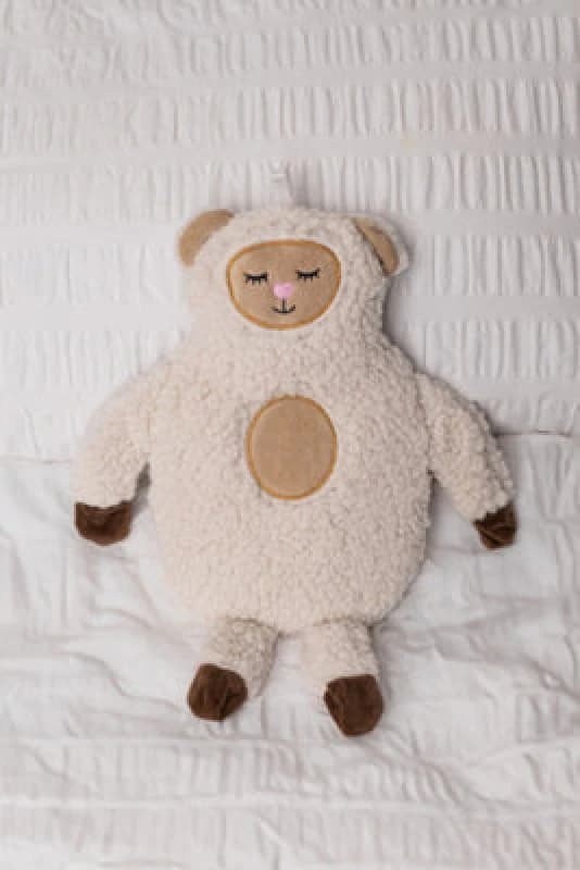 1L Hot Water Bottle With Cover - Sheep
