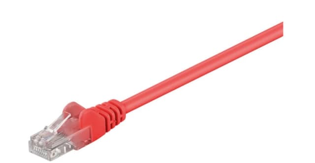 Microconnect B-UTP50025R networking cable Red 0.25 m Cat5e U/UTP (UTP)