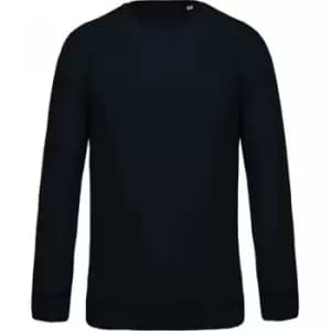 Kariban Mens Organic Raglan Sweatshirt (L) (Navy)