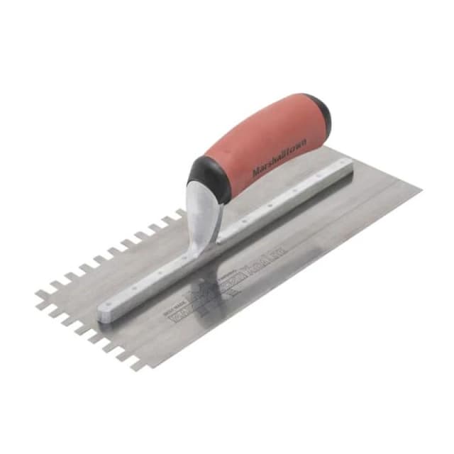 Marshalltown Marshalltown - M5779SSDXH 10mm Stainless Steel Square Notched Trowel DuraSoft M5779SSDXH