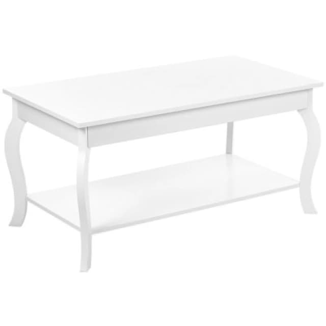 Beliani Coffee Table Hartford White