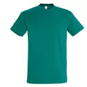 SOLS Mens Imperial Heavyweight Short Sleeve T-Shirt (XXL) (Emerald)