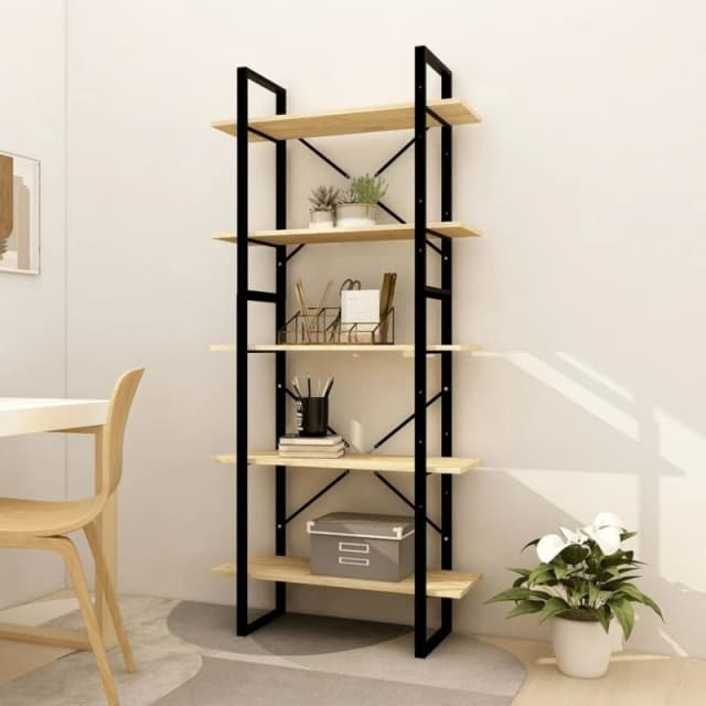 VIDAXL 5-Tier Book Cabinet 80x30x175cm Pinewood vidaXL 8720286649497