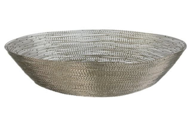 Premier Housewares Hege 5cm Wire Decorative Bowl Silver