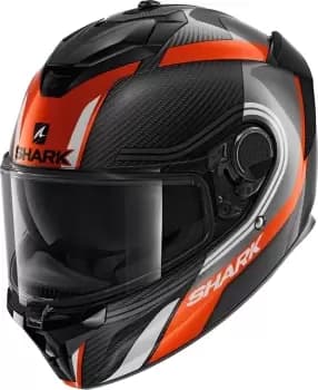 Shark Spartan GT Carbon Tracker Helmet, black-white-orange, Size S, black-white-orange, Size S