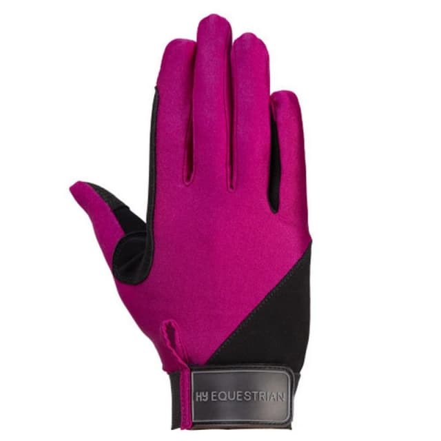 Hy Absolute Fit Riding Gloves in Purple Size: Small Purple Unisex S