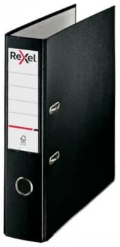 Rexel Lever Arch File ECO A4 PP 75mm Black Box 20