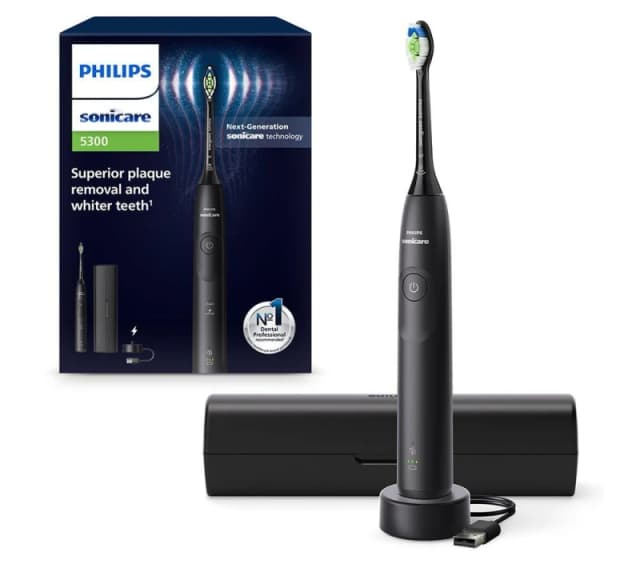 PHILIPS Sonicare Series 5300 HX7101/02 Electric Toothbrush - Black 8720689025201