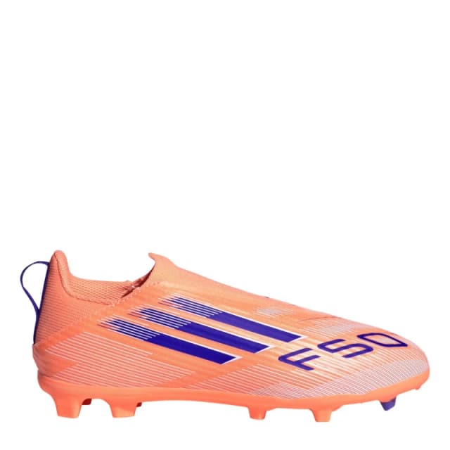 adidas F50 Juniors League Laceless Multi-Ground Boots Orange/Blue male C10 (28)