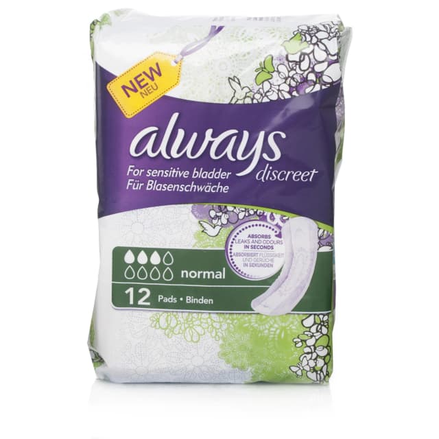 Always Discreet Normal non-winged Value Pad 24PK