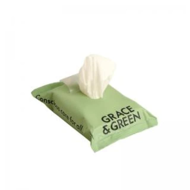 Grace and Green Biodegradable Bamboo Wipes (25 Pack) GGWET WIPES 25