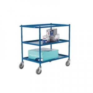 Slingsby VFM 3-Tier Service Trolley 813x508mm Blue 306759