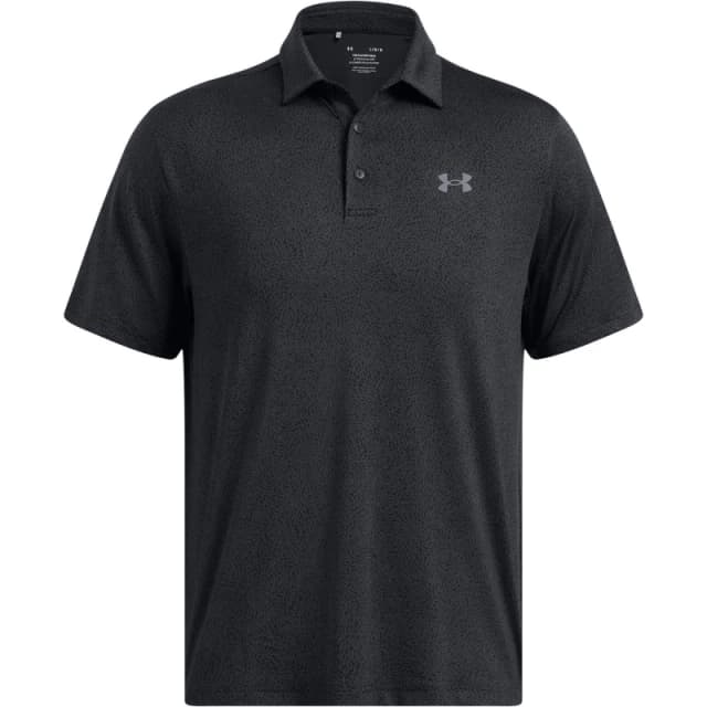 Under Armour Mens Playoff Short-Sleeve Performance Polo Shirt Black male S
