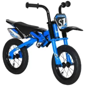 Homcom 12" Kids Balance Bike For Ages 3-6 Years - Blue