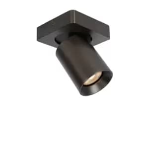 Nigel Modern Ceiling Spotlight - LED Dim to warm - GU10 - 1x5W 2200K/3000K - Black Steel