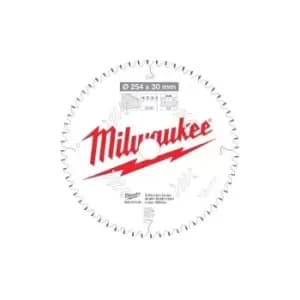 Milwaukee 4932471320 254 x 30 x 3.0 x 60T Saw Blade