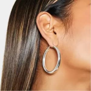 I Saw It First Thick Medium Hoop Earrings - Gold