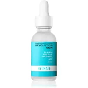 Revolution Skincare Hyaluronic Acid & 2% Alpha Arbutin Radiance Moisturising Serum 30ml