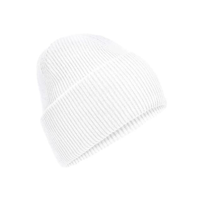 Beechfield Beechfield Men Classic Deep Cuffed Beanie in White White One Size Male 5063425806706