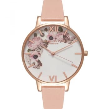 Signature Floral Dusty Pink & Rose Gold Watch