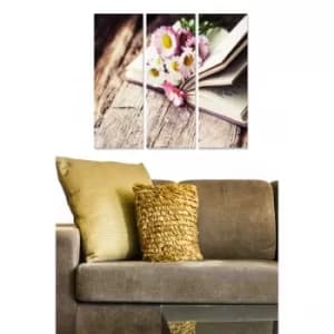 MDF259109687 Multicolor Decorative MDF Painting (3 Pieces)