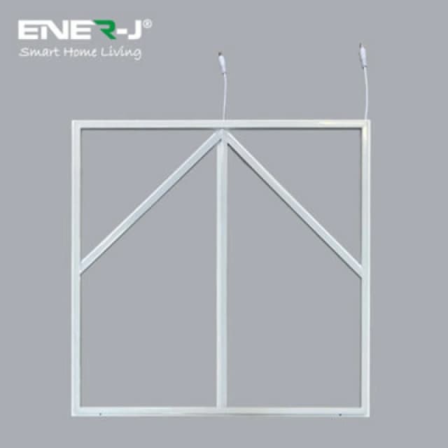 Ener-J 60X60Cm LED Frame Panel Light With Blue Arrow Design - 40W, Cool White (6500K)