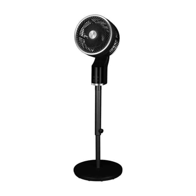 TCP Black Pedestal Fan, Quiet, 3D Oscillation, Adjustable Height Black Unisex