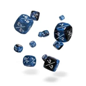 Oakie Doakie Dice D6 Gemidice Positive & Negative (Blue)