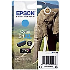 Epson 24XL Elephant Cyan Ink Cartridge