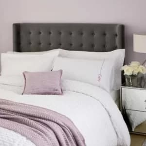 Katie Piper Calm Textured Double Duvet Cover Set, White