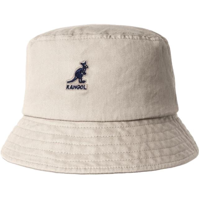 Kangol Adults Washed Bucket Hats Beige unisex Extra Lge