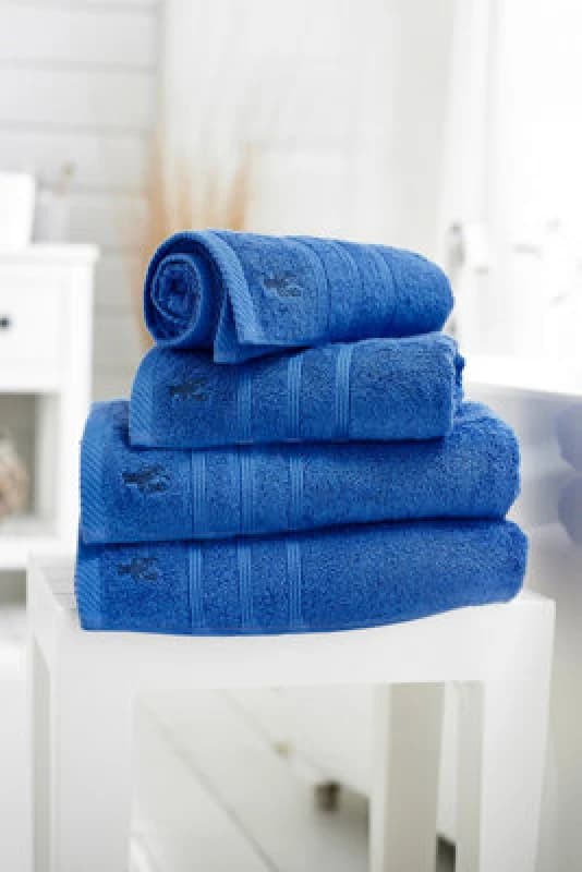 Lobster Creek Kaleidoscope 550gsm Combed Cotton Towels Royal