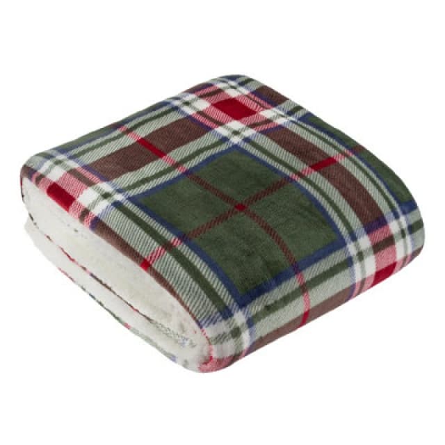 Wylder Braemar Sherpa Tartan Fleece Throw