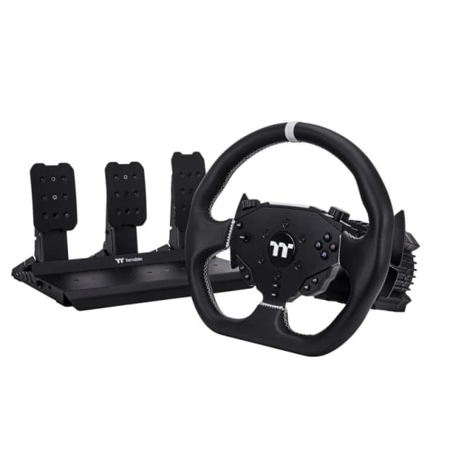 Thermaltake G6 6Nm Direct Drive Racing Wheel & Pedals Bundle - Force Feedback, PC & Console Simulator Setup - GRB-G6D-DGT3BB-01